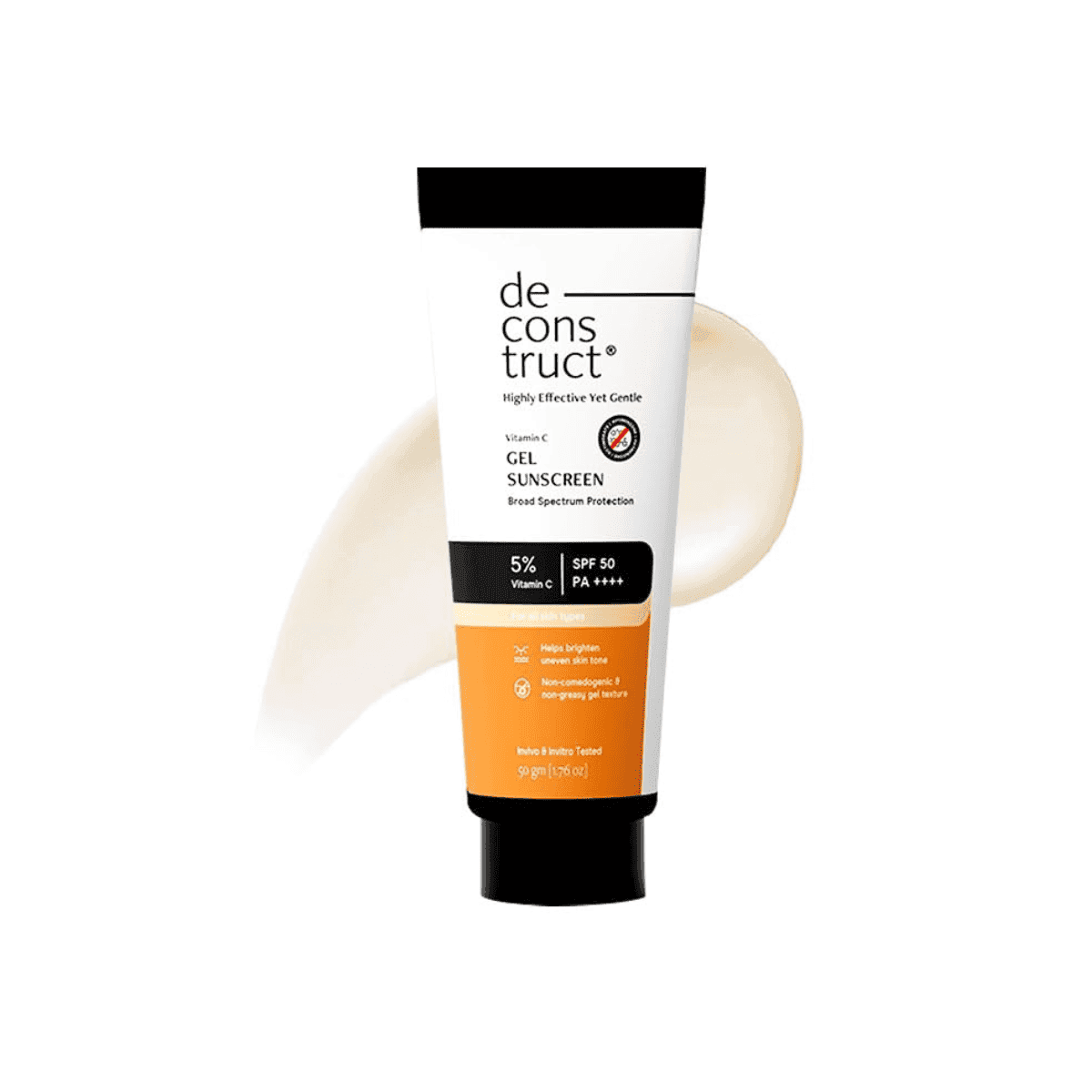 Deconstruct 5% Vitamin C Gel Sunscreen for Oily Skin SPF 50 PA++++ For Men & Women – 50g