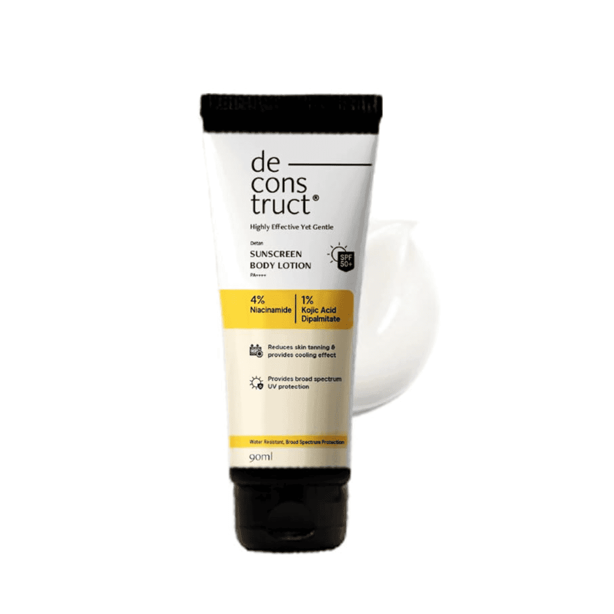 Deconstruct Detan Sunscreen Body Lotion SPF 50 PA++++ for All Skin types – 90 ml