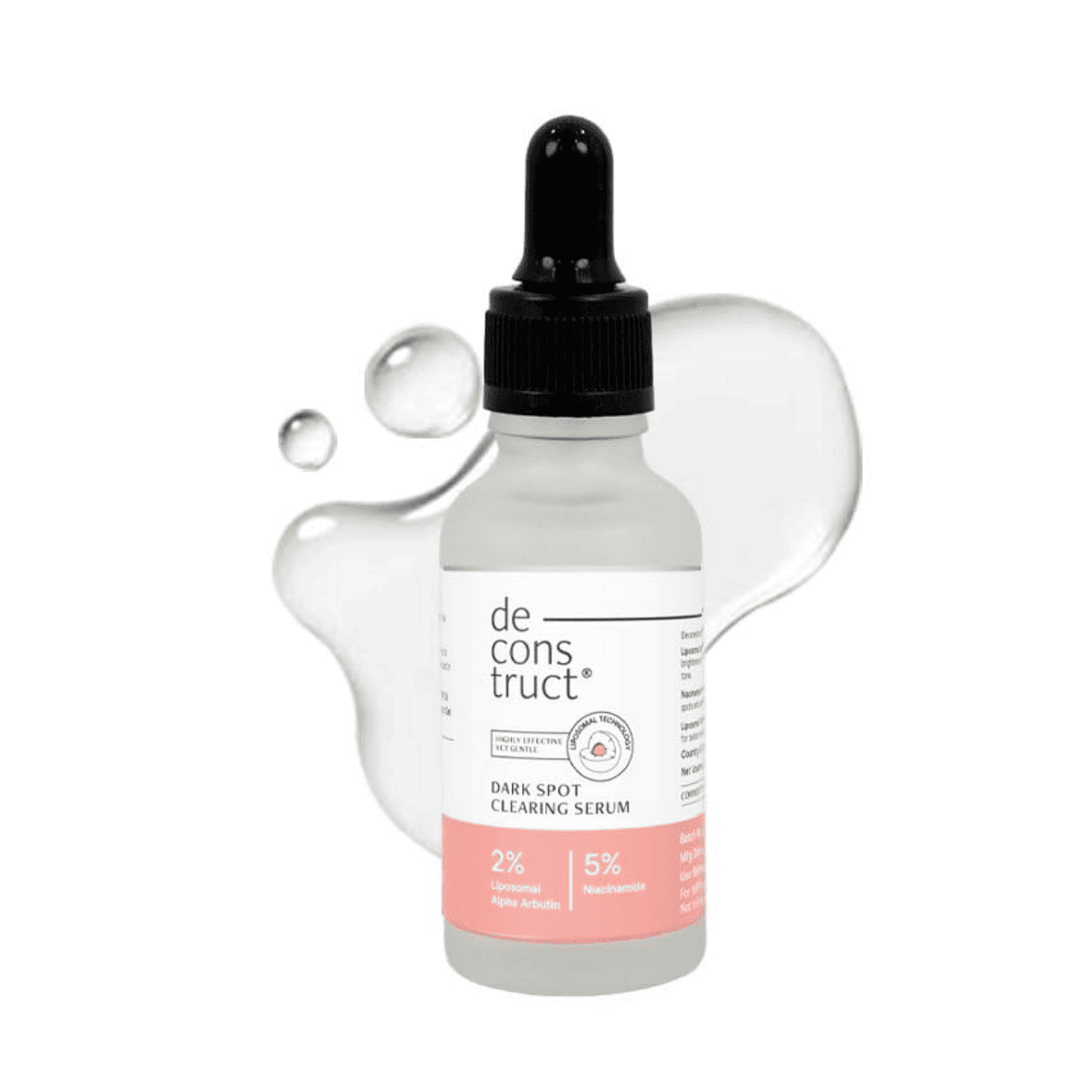 Deconstruct 5% Niacinamide + 2% Alpha Arbutin dark spots Clearing Face Serum For Bright Skin - 30 ml