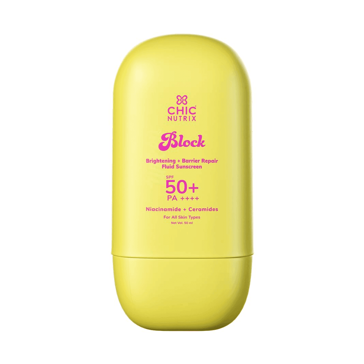 Chicnutrix Block Fluid Sunscreen SPF 50+ PA++++, 50ml