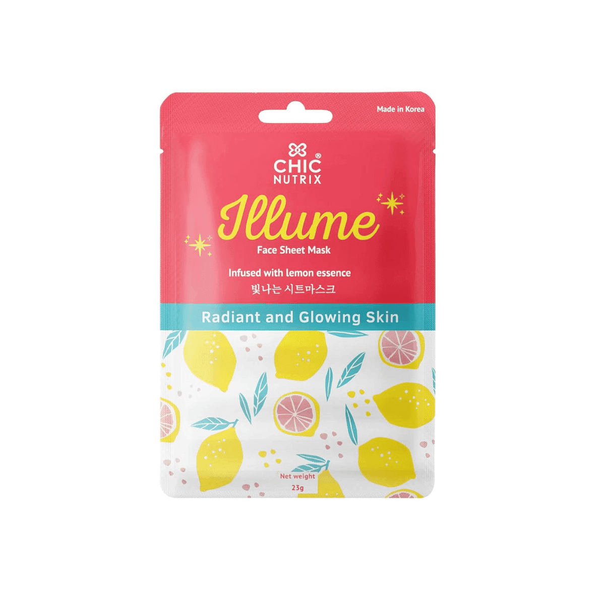 Chicnutrix Collagen & Vitamin C Korean Sheet Mask - 25g
