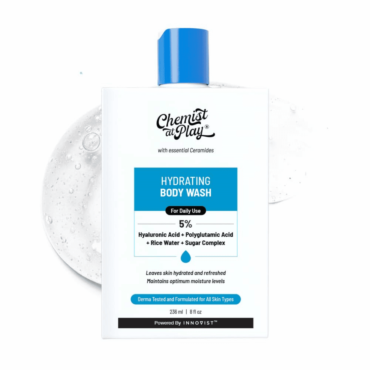 Chemist at Play Hydrating Body Wash With 5% Hyaluronic Acid Bodywash for Dry Skin