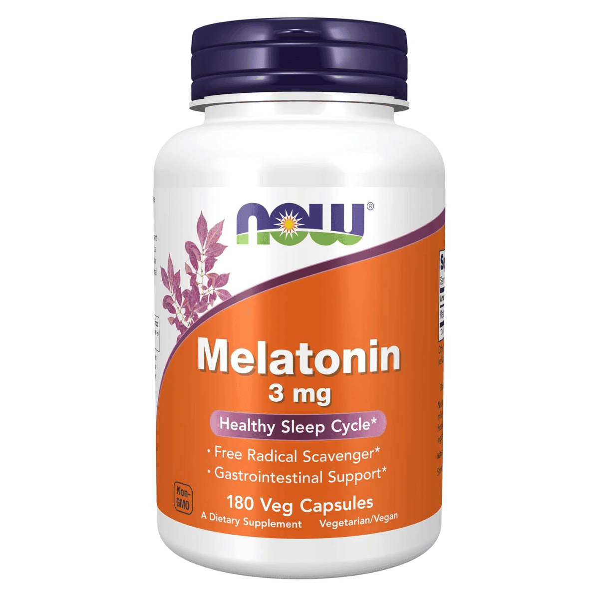 Now Foods Melatonin Capsules 3mg - 180 Capsules