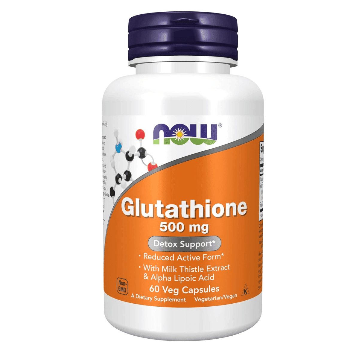 NOW Foods Glutathione Plus Capsules 500 mg - 60 Capsules