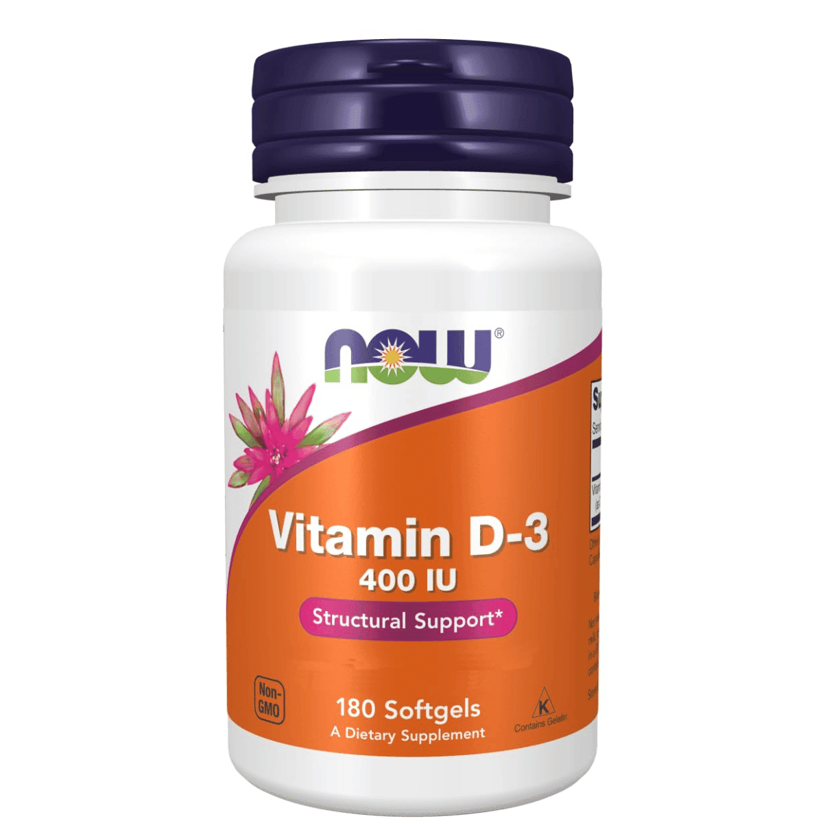 Now Foods Vitamin D-3 400 IU - 180 Softgels