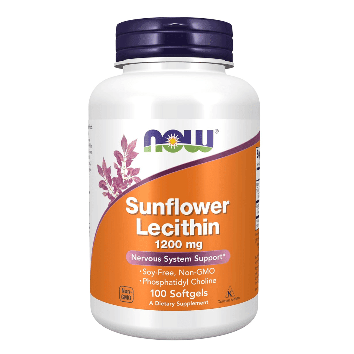 Now Foods Sunflower Lecithin Soft-gels 1200mg 100-Count for men