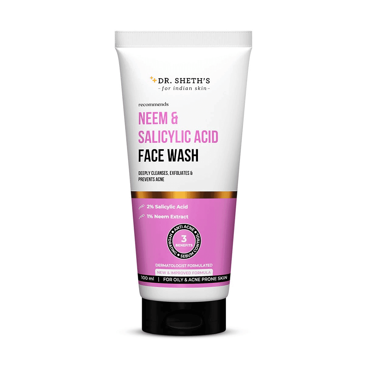 Dr. Sheth's Neem & Salicylic Acid Foaming Face Wash - 100g