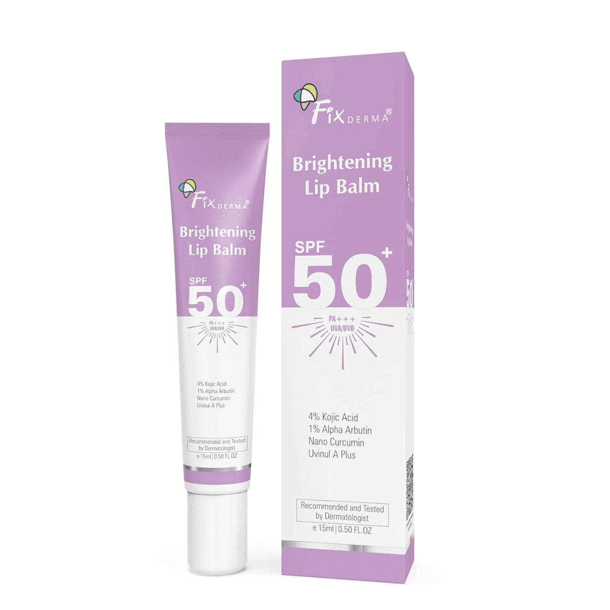 Fixderma Brightening Lip Balm With SPF 50 PA+++ for Pigmented & Dry Lips