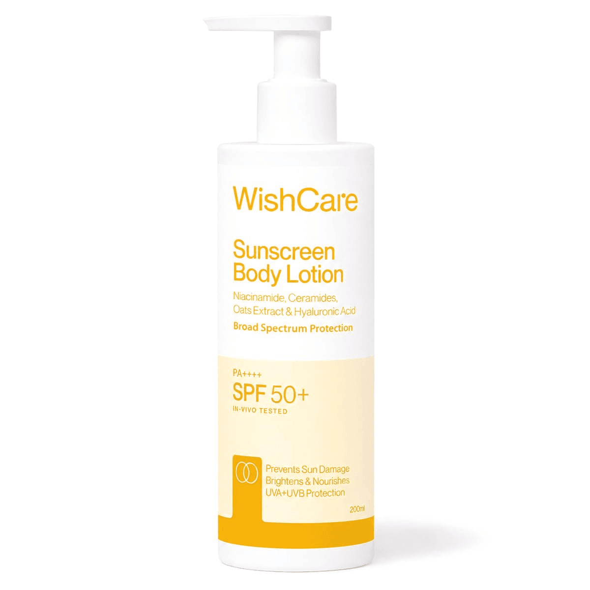 WishCare Sunscreen Body Lotion with SPF 50 PA++++ For All Skin Types