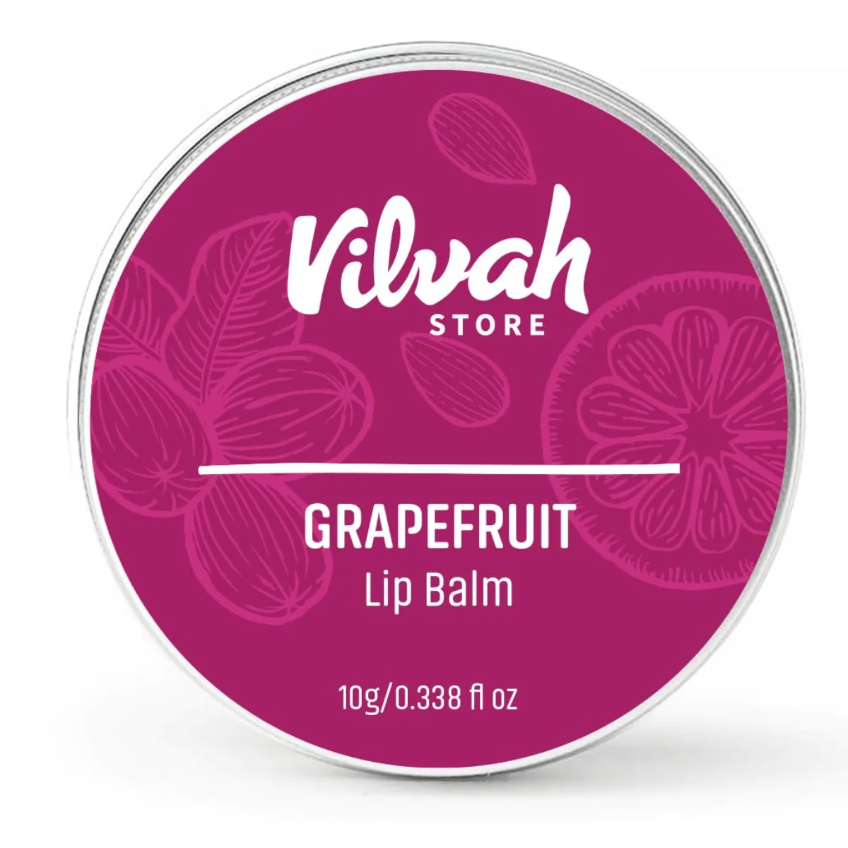 Vilvah Grapefruit Lip Balm for Dry, Chapped & Cracked Lips