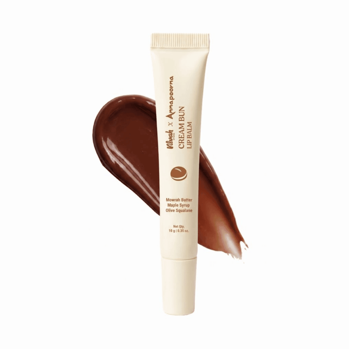 Vilvah Cream Bun Lip Balm for Dry, Chapped Lips - 10g