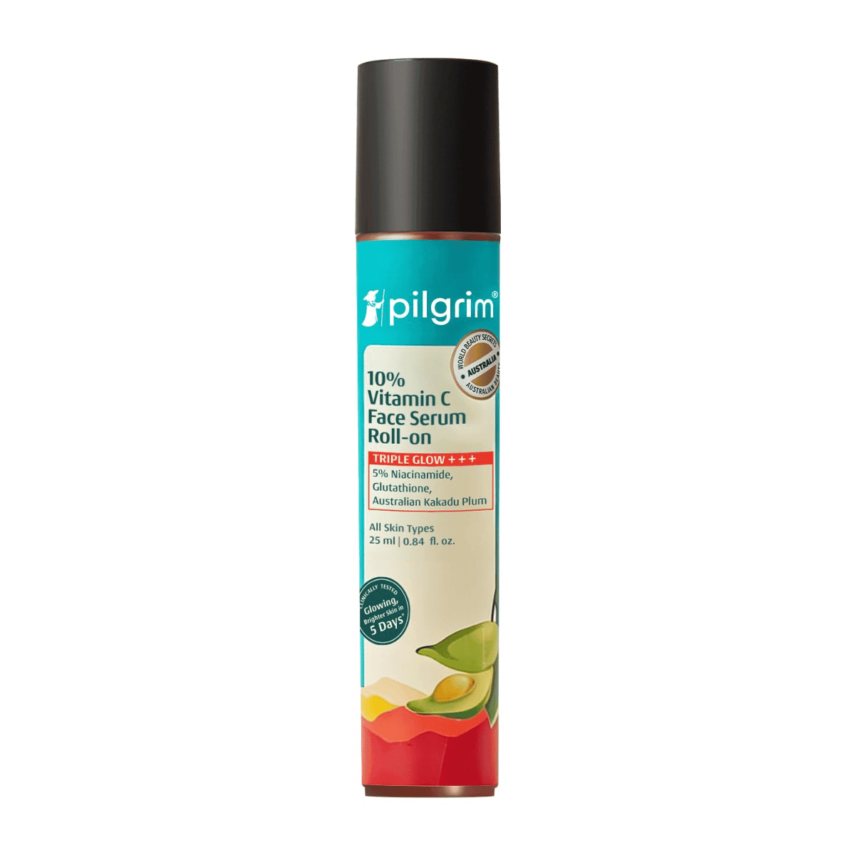 Pilgrim 10% Vitamin C Face Serum Roll On for Bright & Glowing Skin 25 ML