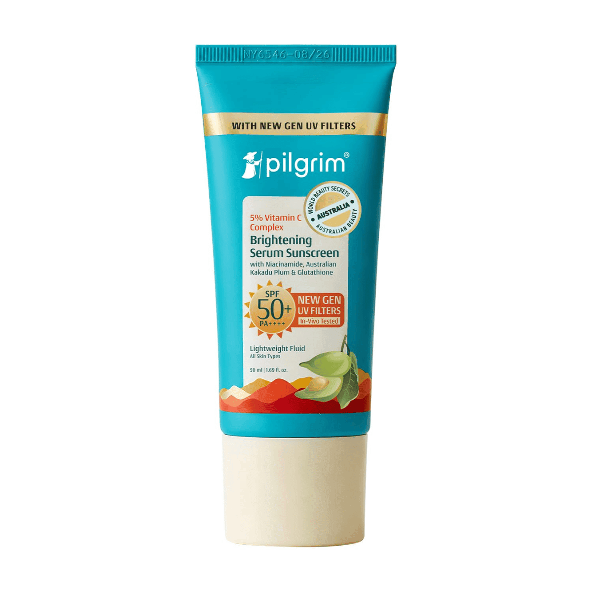 Pilgrim 5% Vitamin C Brightening Serum Sunscreen SPF 50+ PA+++ - 50 ml