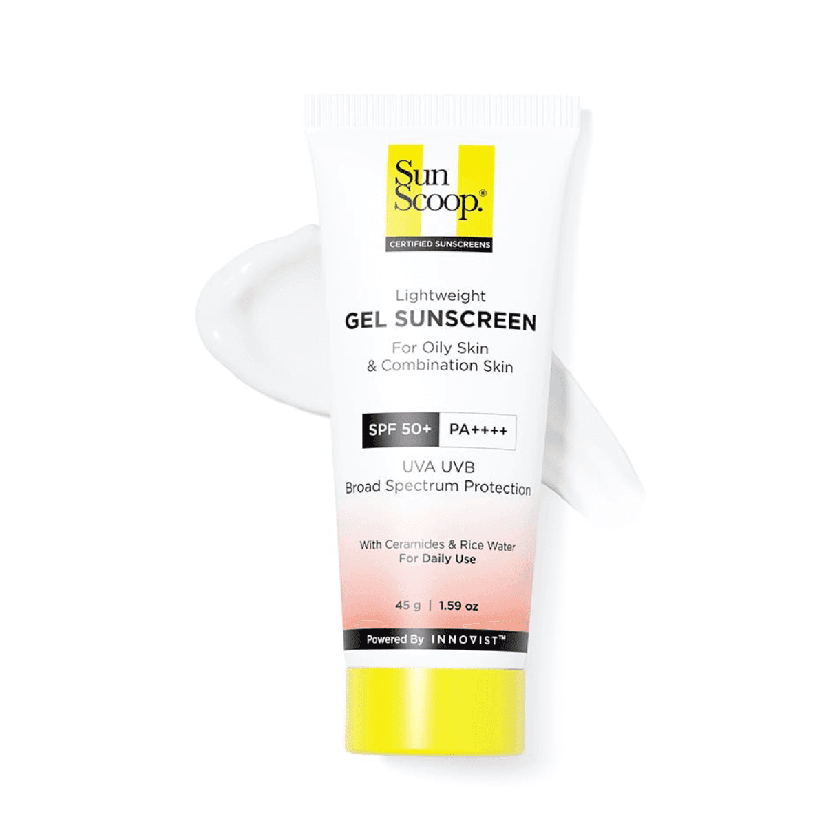 SunScoop Ceramides & Rice Water Gel Sunscreen SPF 50+ PA++++ ( 45g)