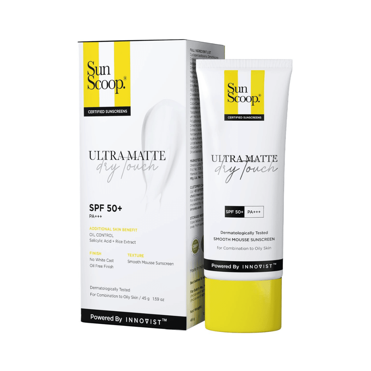 SunScoop Ultra Matte Dry Touch Sunscreen SPF 50 PA+++