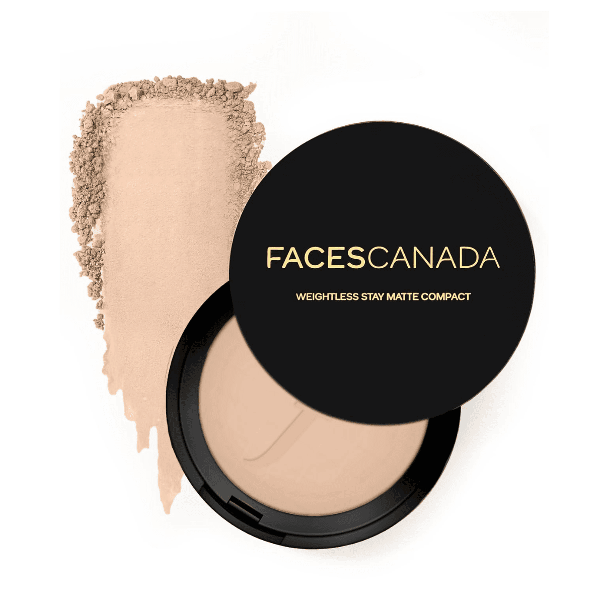 FACESCANADA Weightless Stay Matte Finish Compact Powder For All Skin Types - 9g