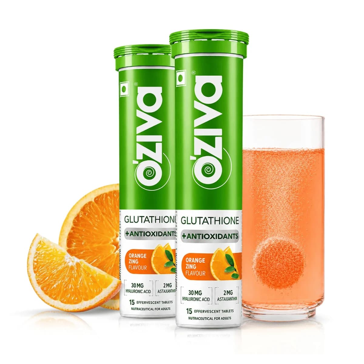 OZiva Bioactive Glutathione Tablets - Orange