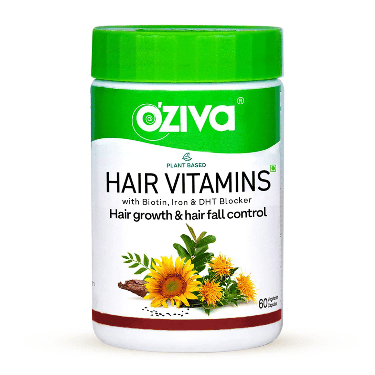 OZiva Hair Vitamins For Hair Growth, Hair Fall - 60 capsules Control Supplements -