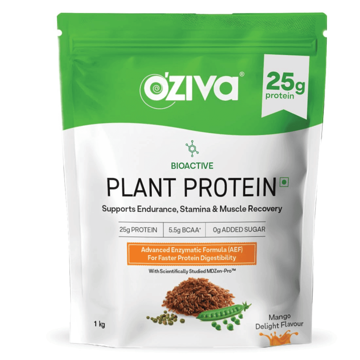 OZiva Bioactive Plant Protein Powder - 1kg