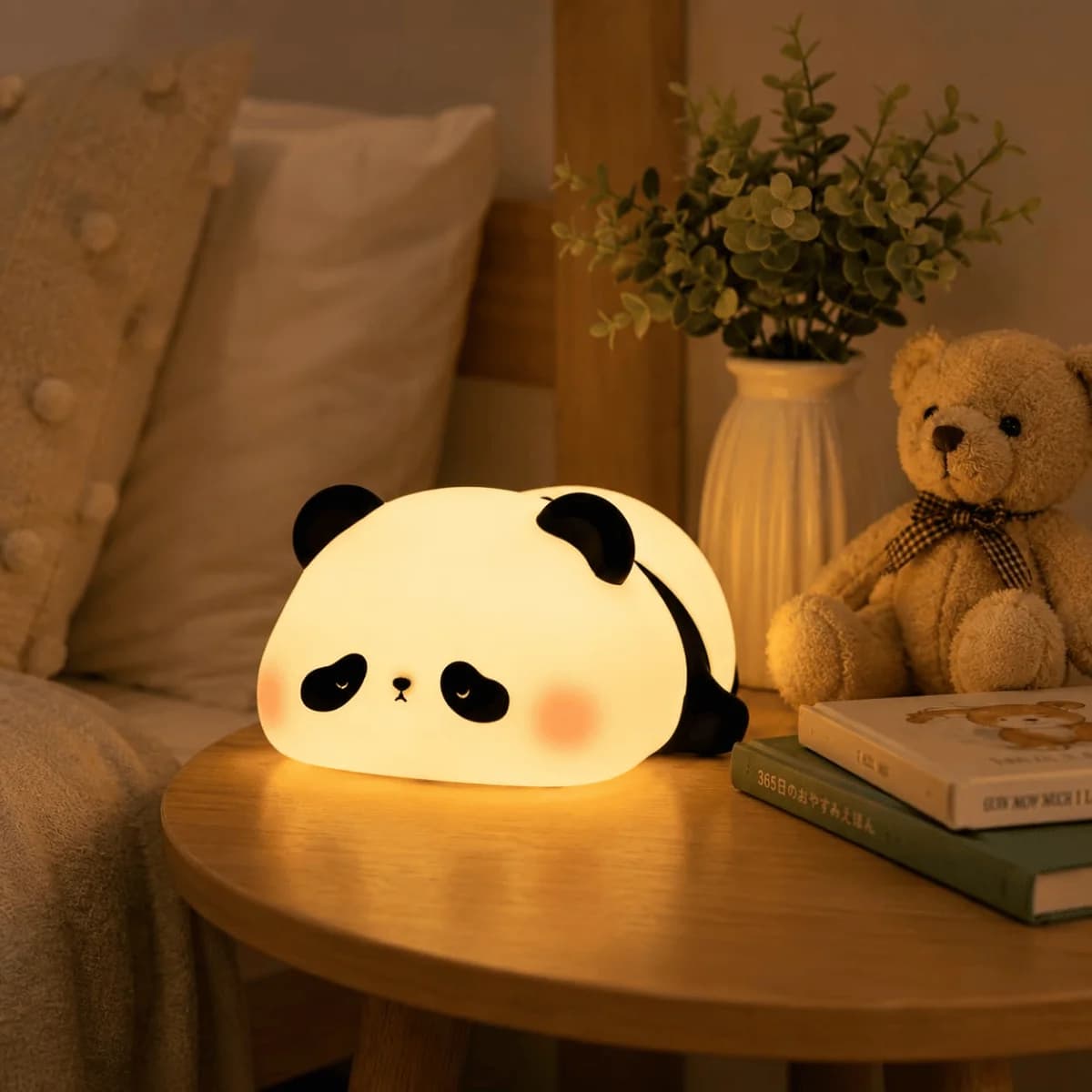 Panda Lamp - Soft Silicone Color-Changing LED Touch Lamp