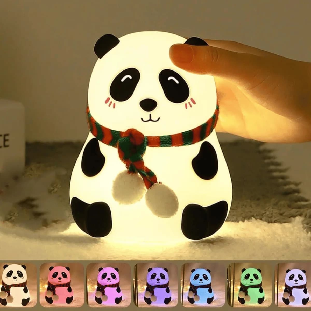 Cute Panda Night Lamp - Silicone Lamp for Bedroom