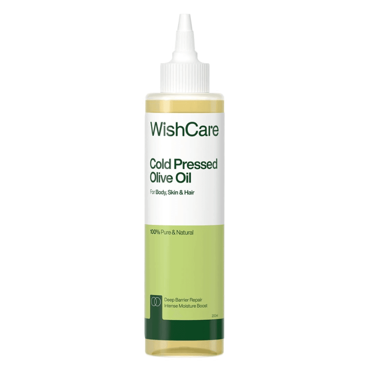 WishCare 100% Pure Premium Cold Pressed Olive Oil for Hair & Skin