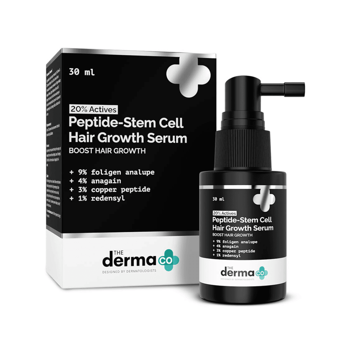 The Derma Co 20% Actives Peptide Stem Cell Hair Growth Serum-30Ml|
