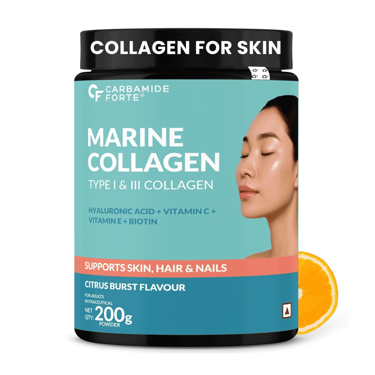 Carbamide Forte Marine Collagen Powder For Women & Men - 200g
