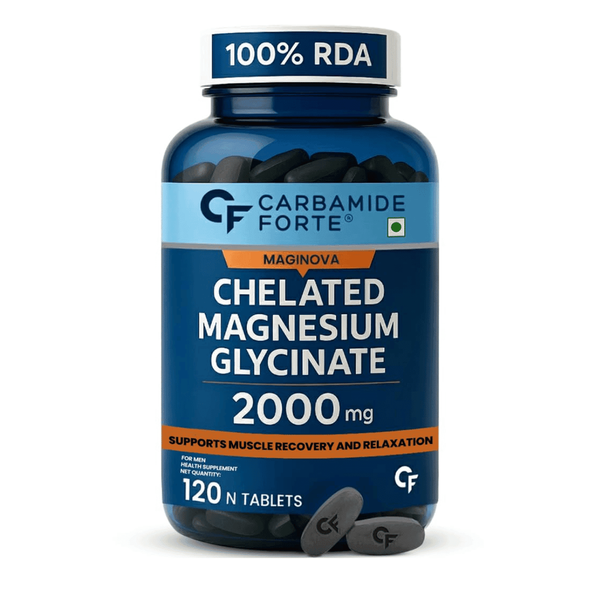 Carbamide Forte Chelated Magnesium Glycinate Supplement 2000mg Per Serving