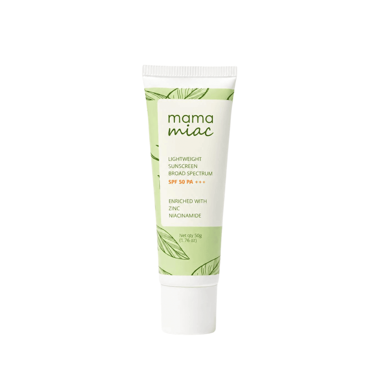 MAMAMIAC Green Tea Sunscreen SPF 50+ Broad Spectrum UVA/UVB - 50ml