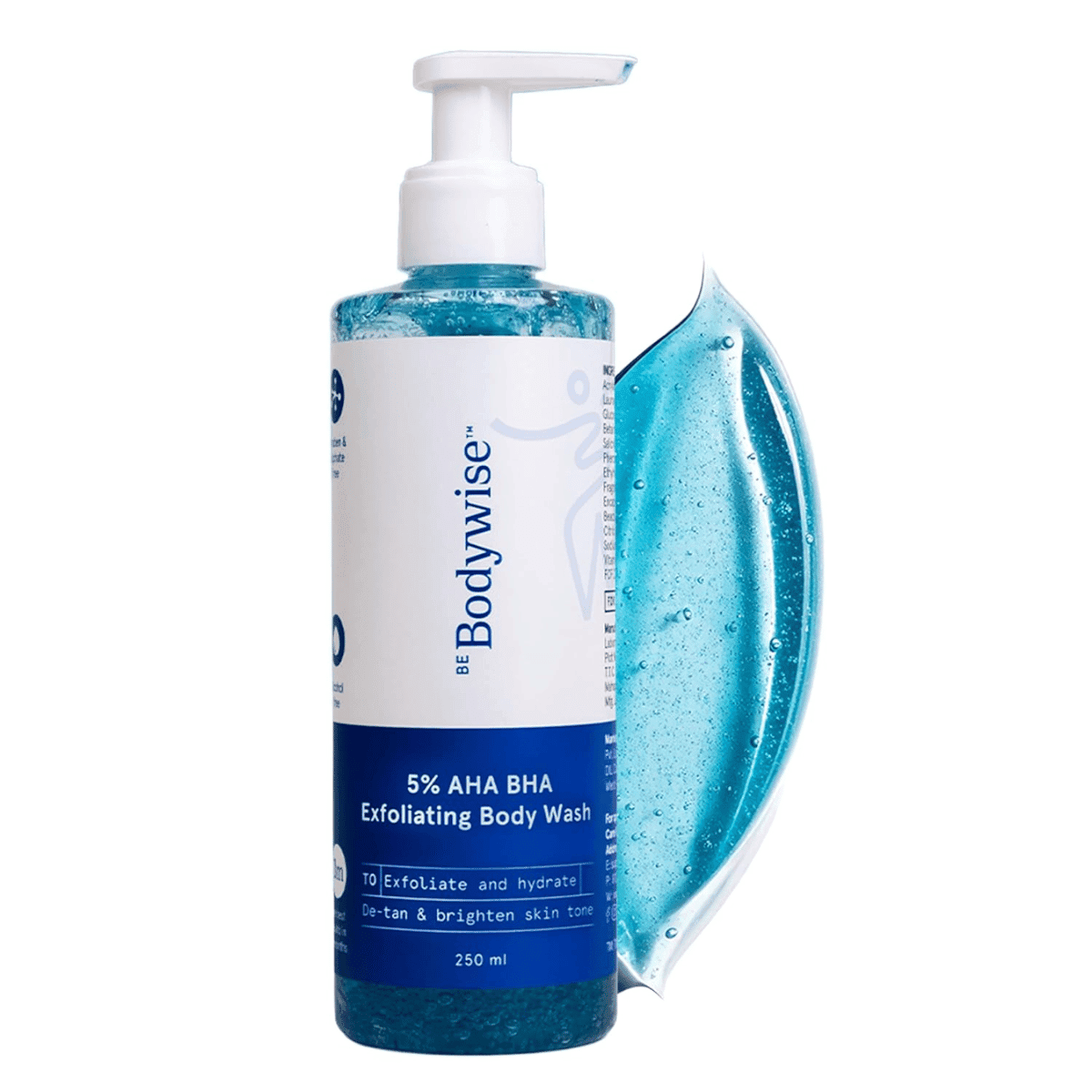 Be Bodywise 5% AHA BHA Exfoliating Detan Body Wash For Body Acne, Strawberry Skin, De-Tan