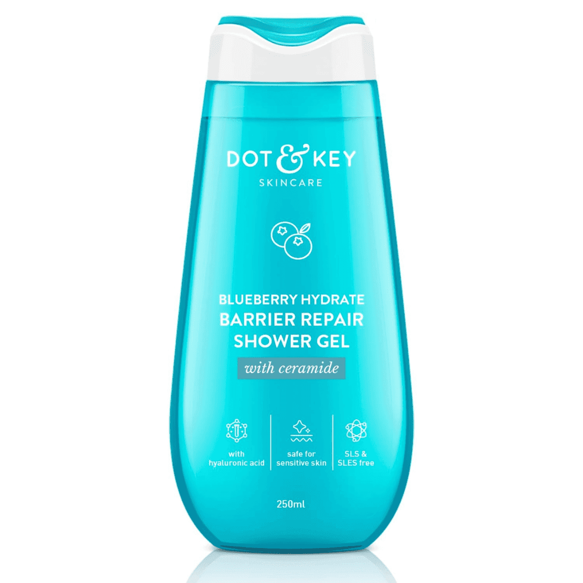 Dot & Key Blueberry Hydrate Barrier Repair Shower Gel For Sensitive, Dry & Normal Skin | 250ml