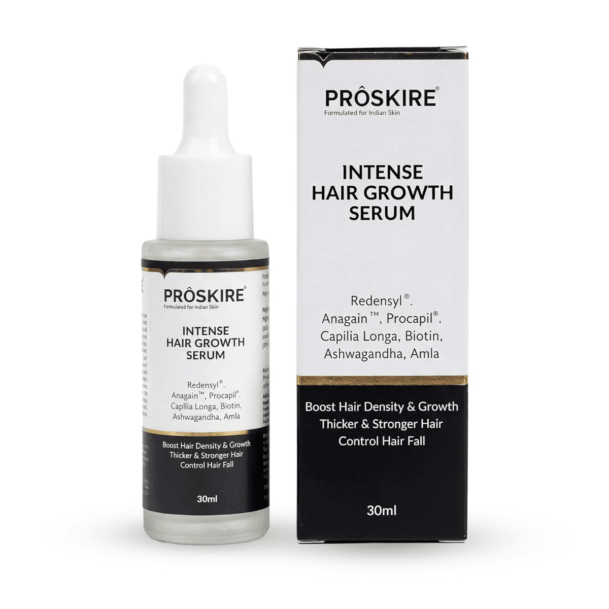 Proskire Intense Hair Growth Serum For Men & Women - 30ml