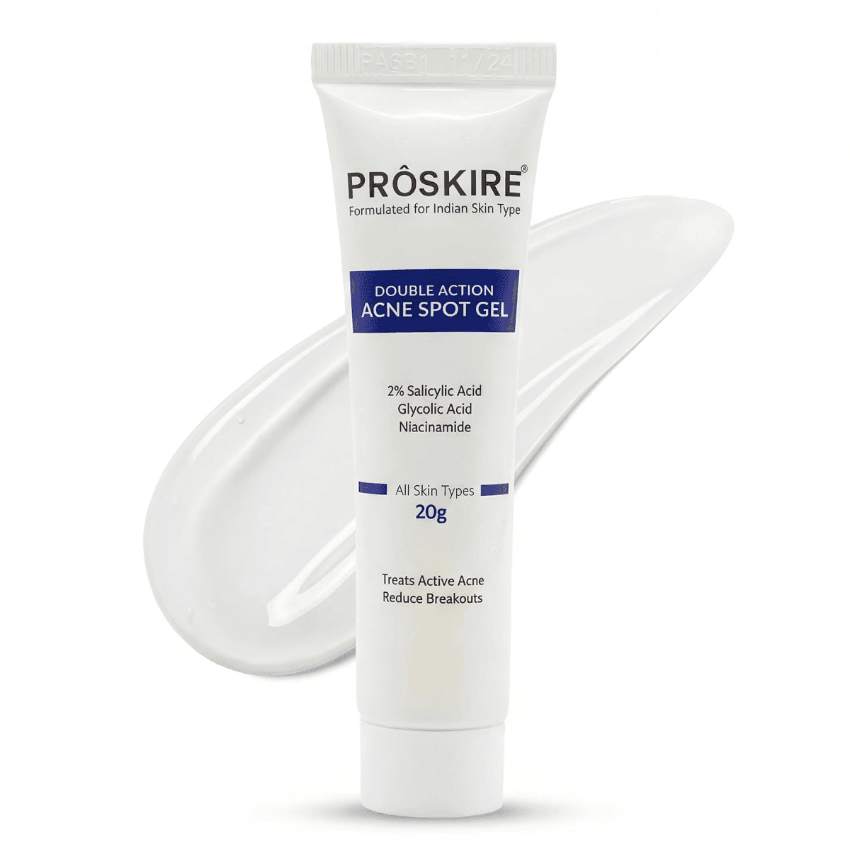 Proskire Double Action Acne Spot Gel for Pimples, Blackheads