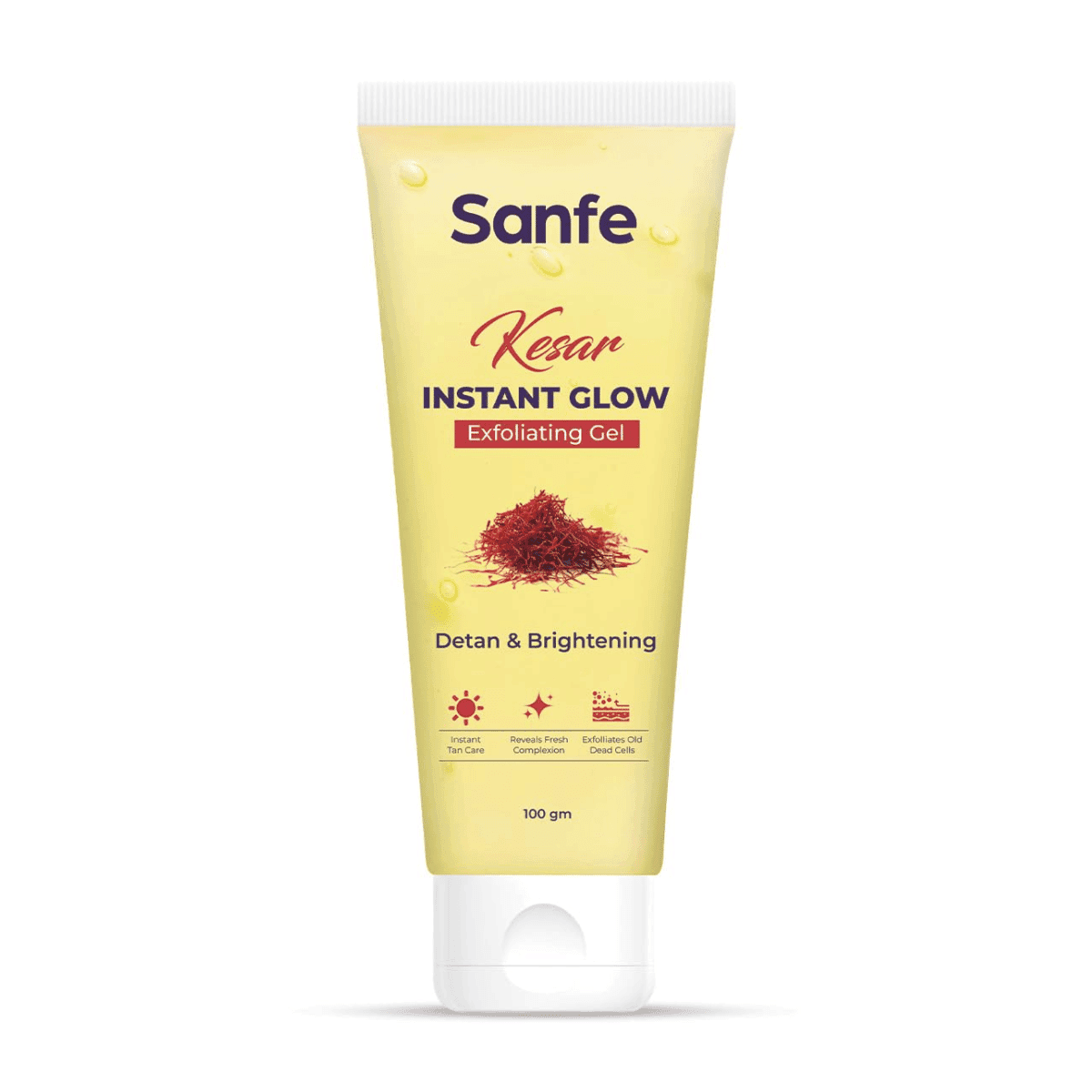 Sanfe Kesar Instant Glow Exfoliating Gel - 100g
