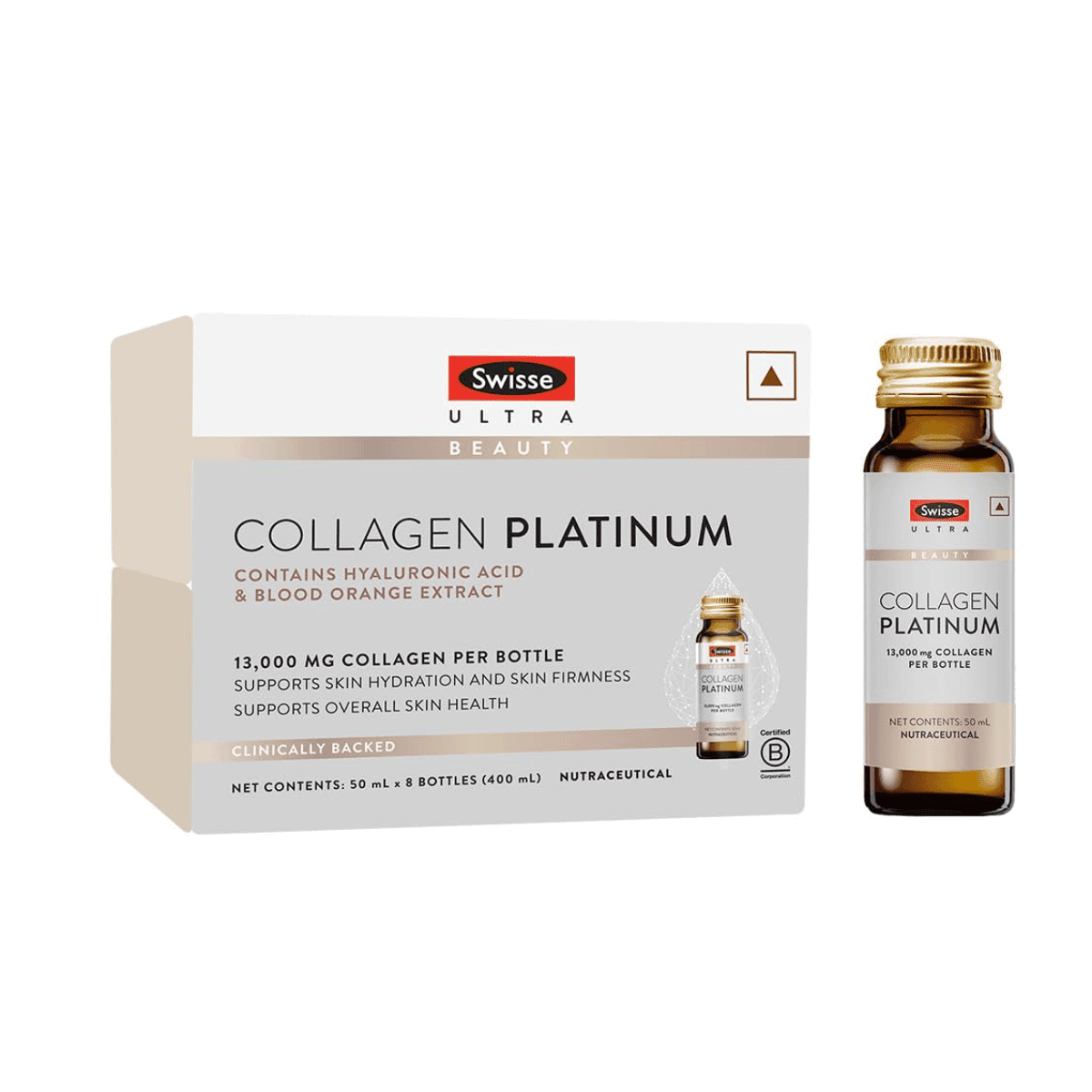 Swisse Collagen Platinum Shots (13,000mg) Highest Collagen Dose per Serve - Liquid Shots- 50ml