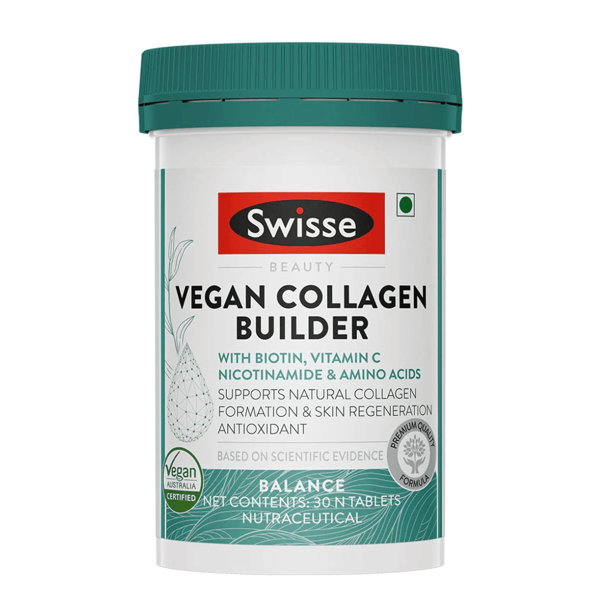 Swisse Vegan Collagen Builder with Biotin & Vitamin C (For Both Men & Women