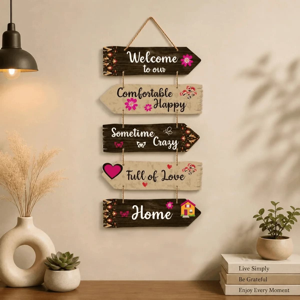 Home Quotes Wooden Wall Hangings Decor For House