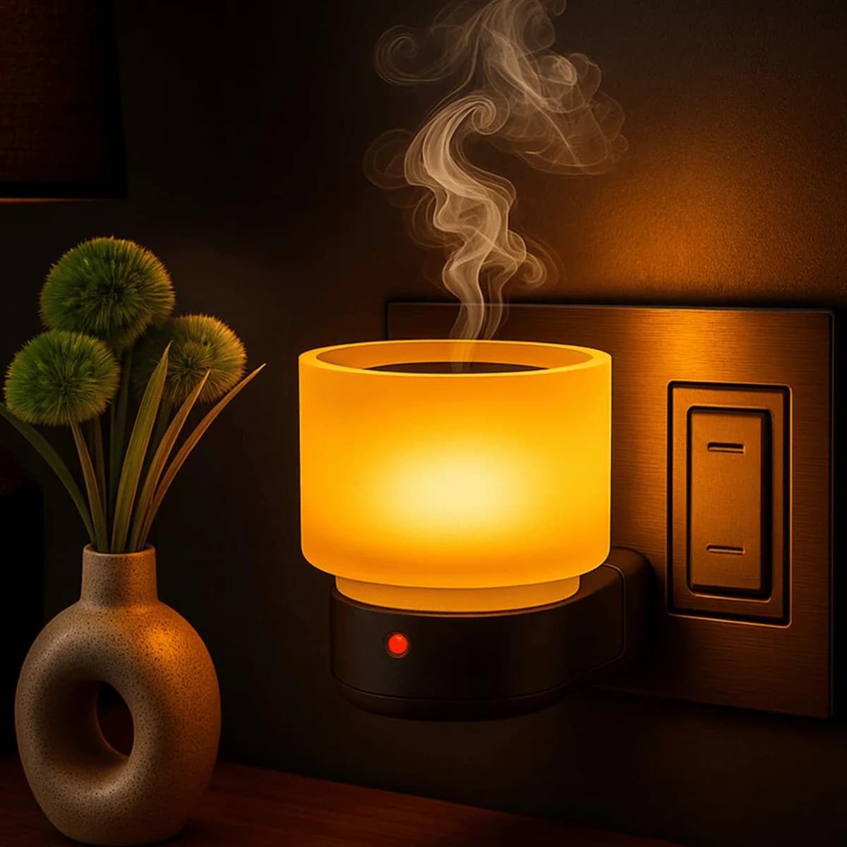 Electric Kapoor Dani with ( Night Lamp Lamp for Living Room, Puja & Bedroom