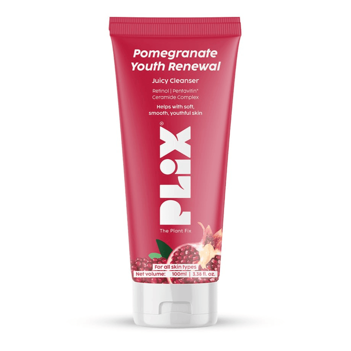 PLIX- THE PLANT FIX Pomegranate Youth Renewal Juicy Face Wash Cleanser For Men & Women
