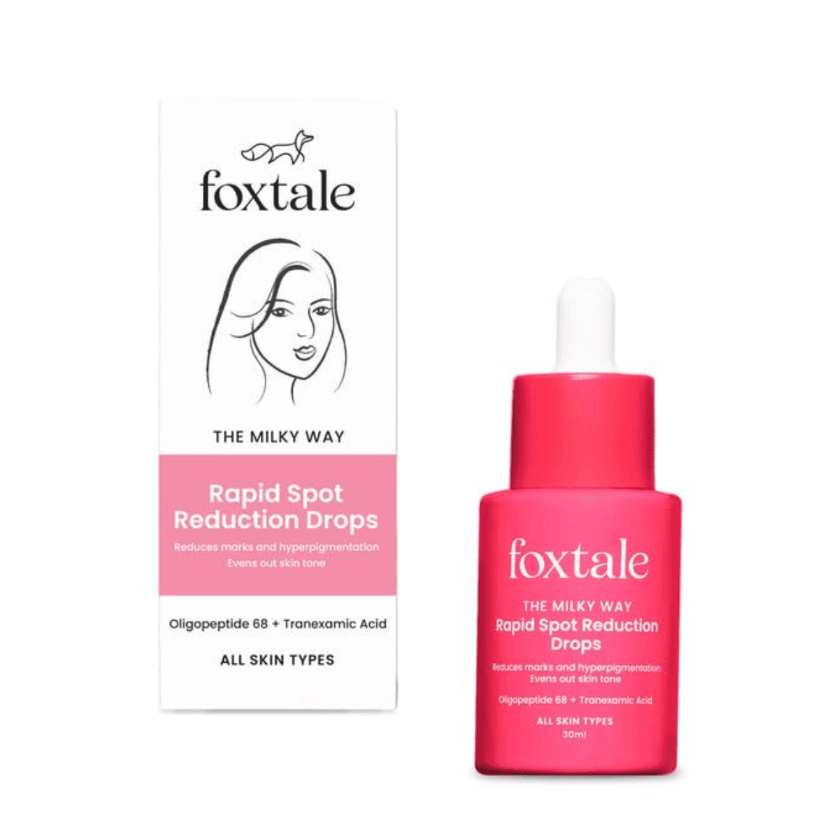 Foxtale 3% Tranexamic Acid Face Serum with Peptides & Niacinamide for Hyperpigmentation - 30 ml