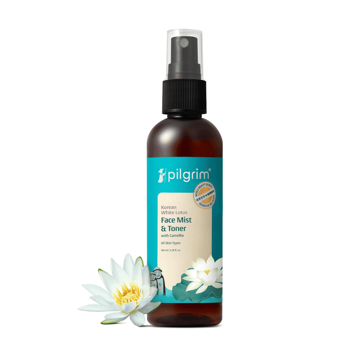 Pilgrim Korean Beauty White Lotus Refreshing Face Mist & Toner - 100ml