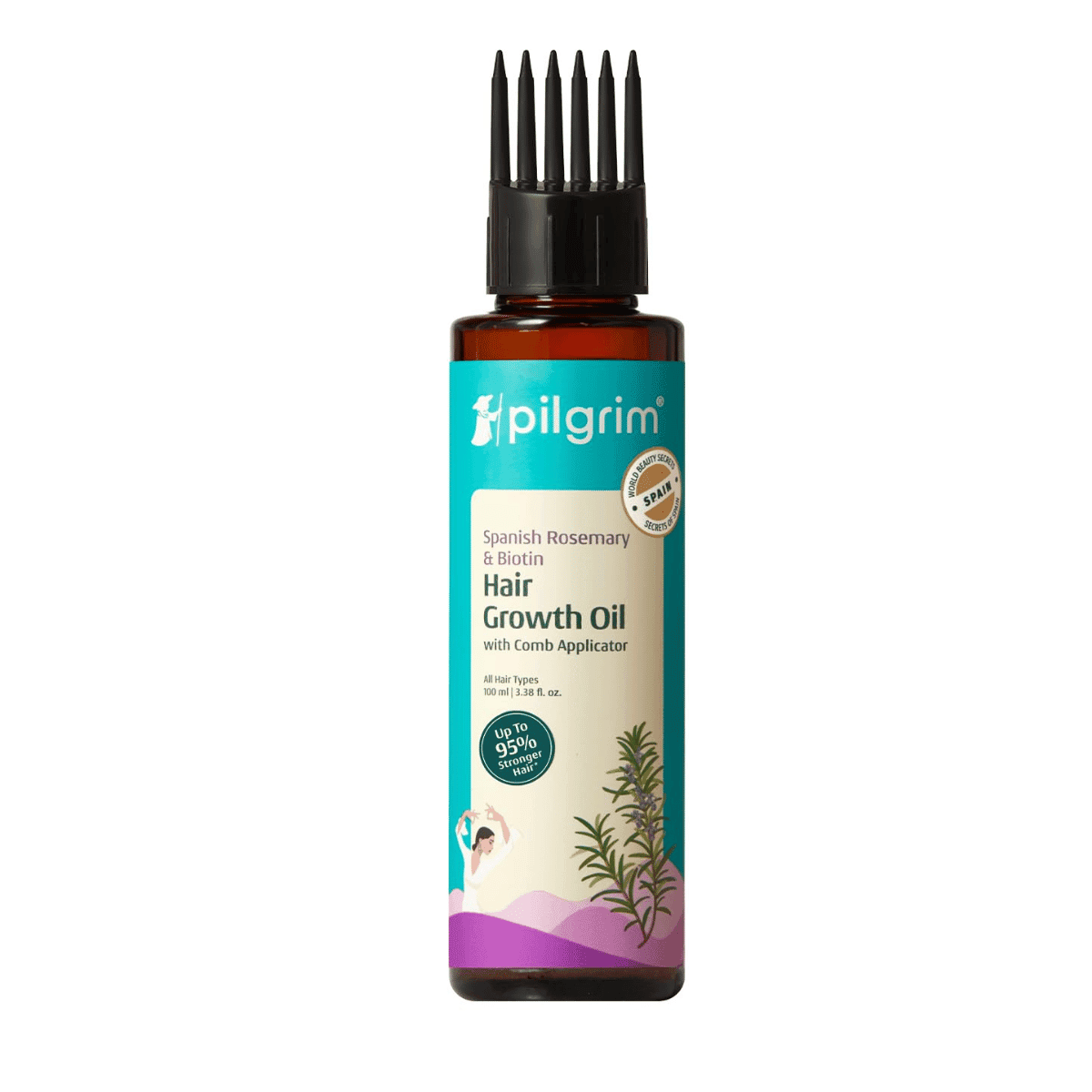Pilgrim Spanish Rosemary Anti-Hairfall Hair Oil with Biotin - 100ml