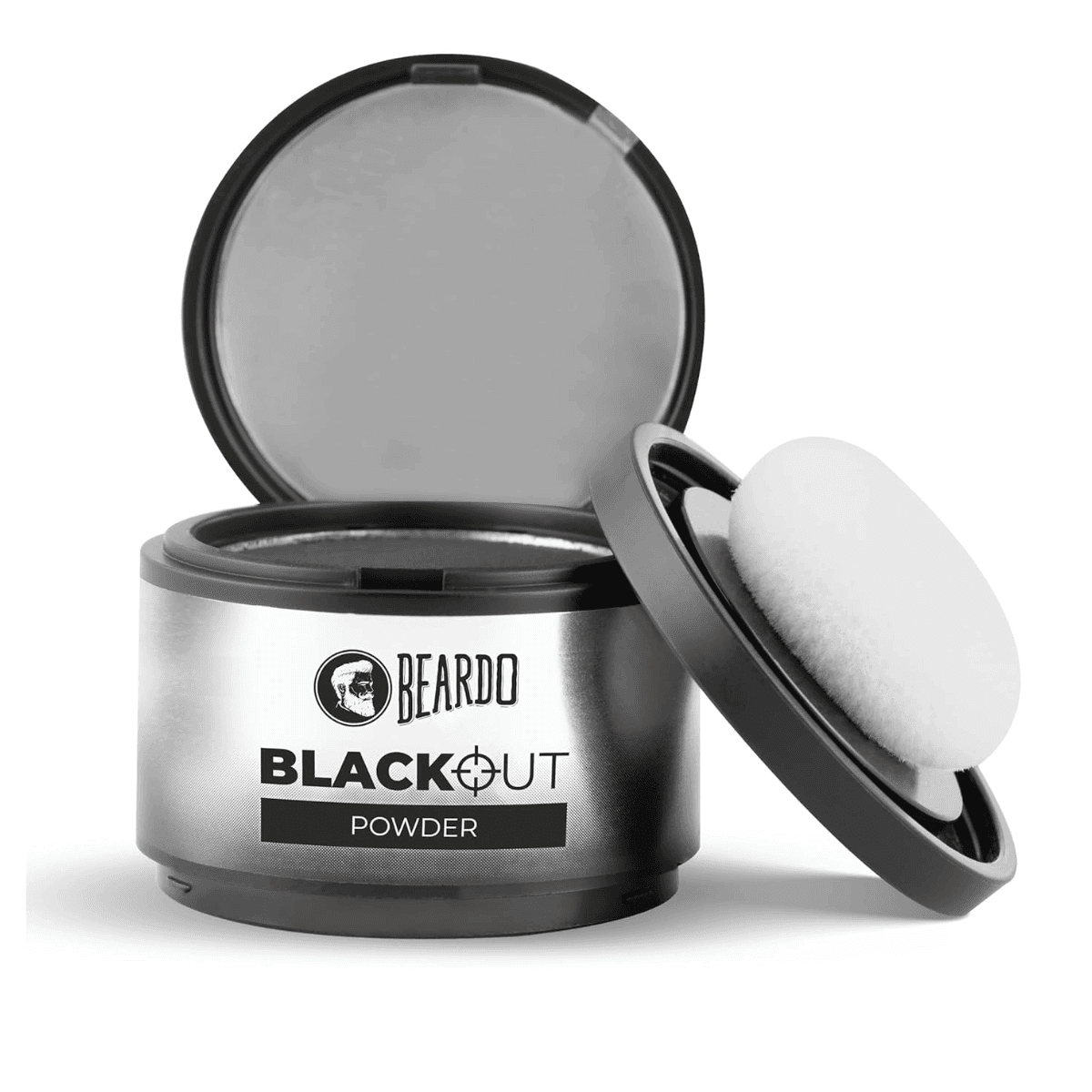 Beardo Blackout Hair Powder 4g - Black | Root Touch Up for Grey Hair