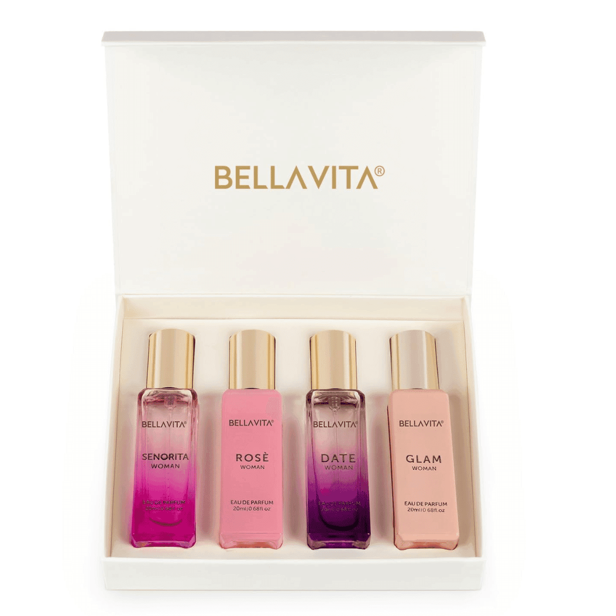 Bella Vita Luxury Perfume Gift Set for Women 4x20ml