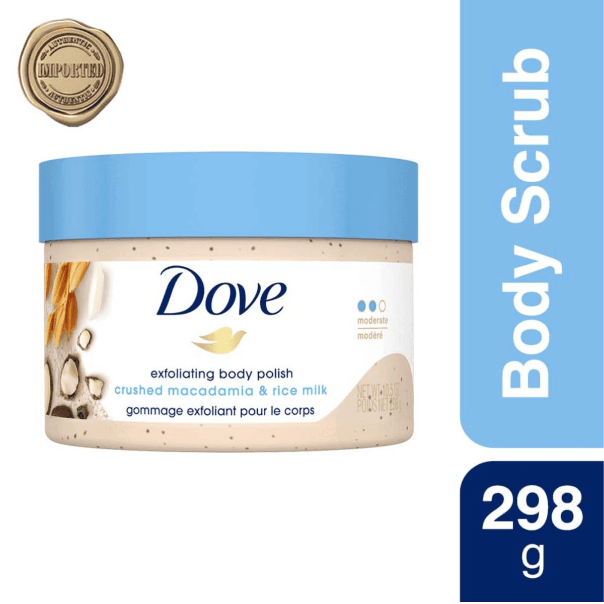 Dove Exfoliating Body Polish| Body Scrub - 298g