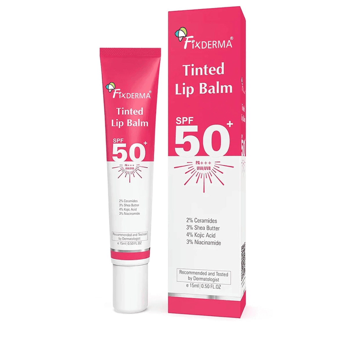 Fixderma Tinted Lip Balm For Women & Men - 15ml