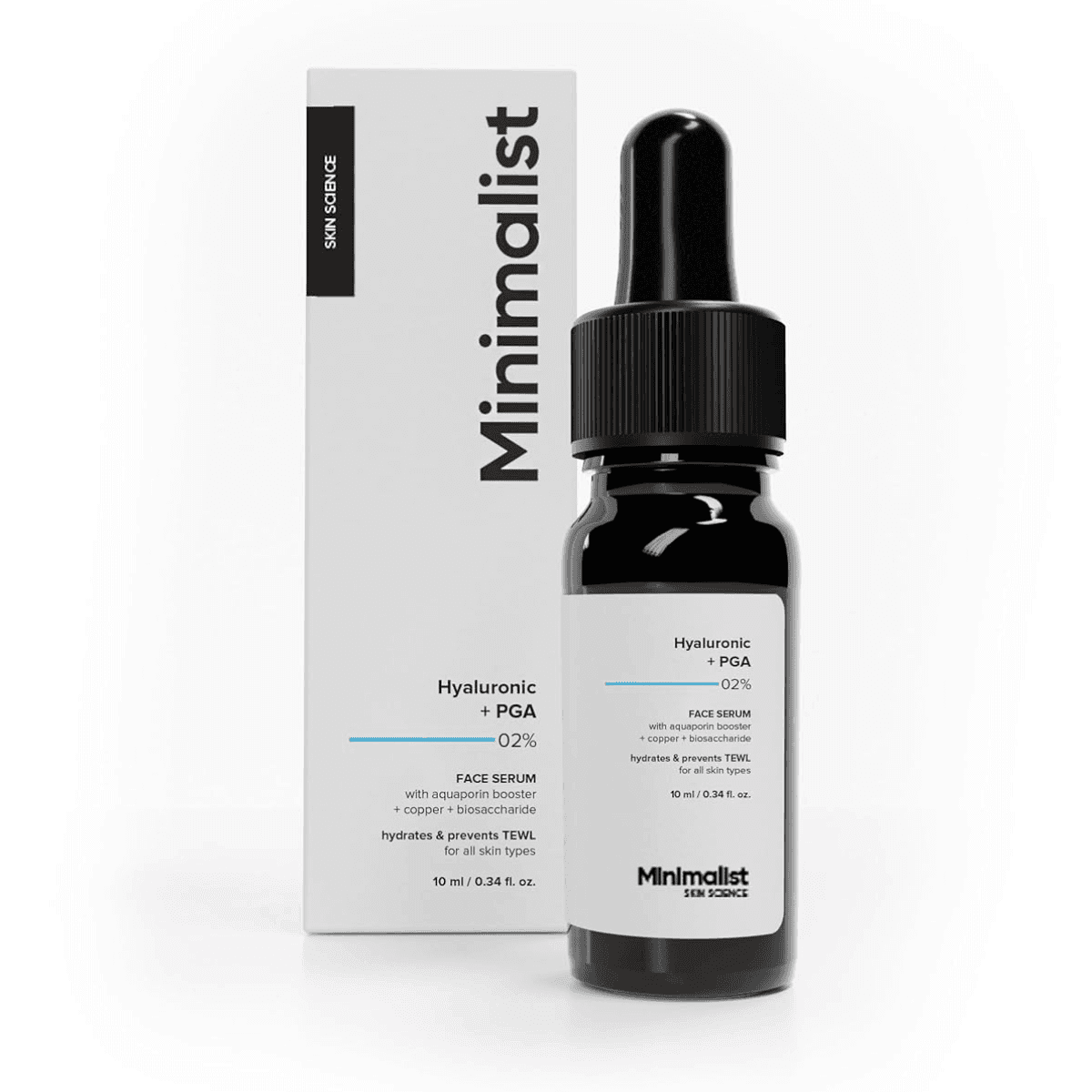 Minimalist 2% Hyaluronic Acid + PGA Serum for Intense Hydration, Glowing Skin & Fine Lines