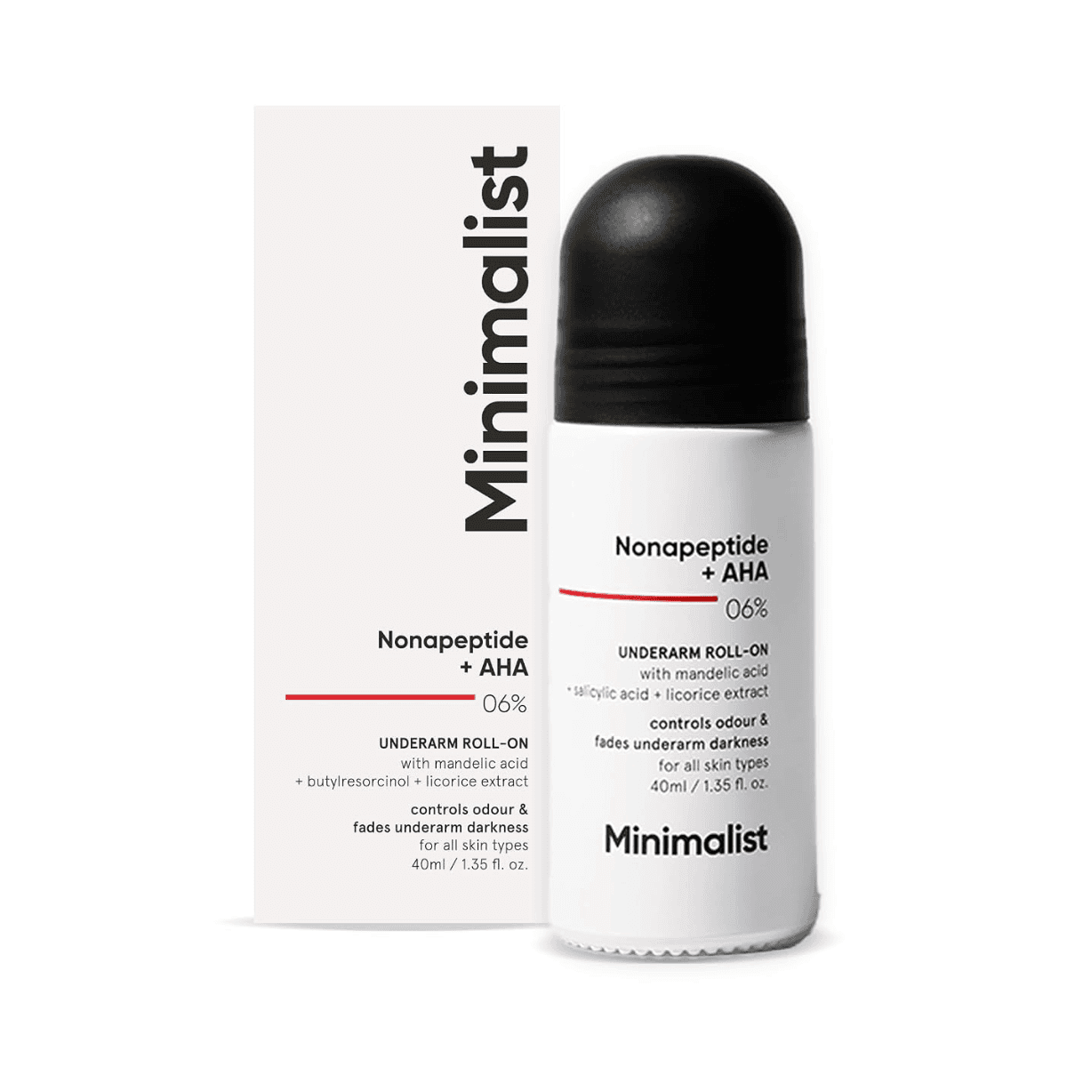 Minimalist Underarm Roll On Deodorant For Women & Men | 40ml