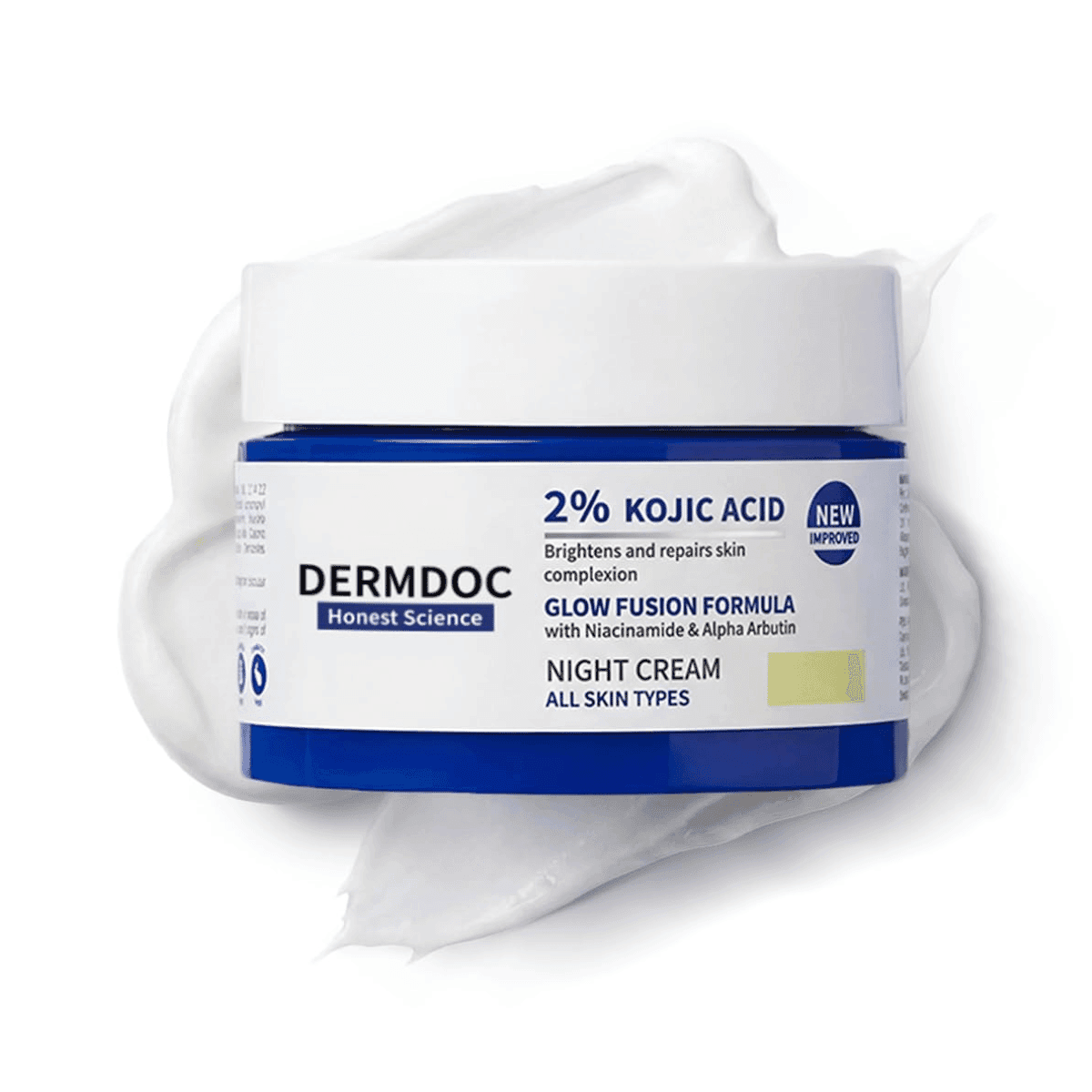 DERMDOC 2% Kojic Acid Glow Fusion Formula Night Cream, 50g